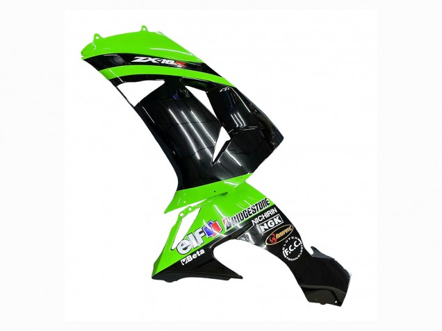 Migliori Carena Moto Kawasaki ZX10R 2006-2007 - Verde Nero Elf Touch4 3M