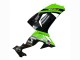 Migliori Carena Moto Kawasaki ZX10R 2006-2007 - Verde Nero Elf Touch4 3M