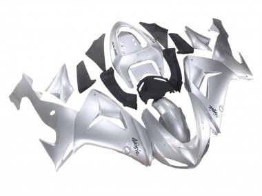 Migliori Carena Moto Kawasaki ZX10R 2006-2007 - Argento Nero Ninja