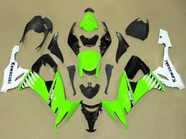 Migliori Carena Moto Kawasaki ZX10R 2008-2010 - Bianco Verde Nero