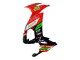 Migliori Carena Moto Kawasaki ZX10R 2008-2010 - Rosso Verde Nero