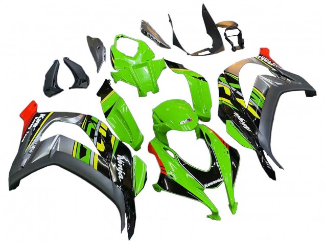 Migliori Carena Moto Kawasaki ZX10R 2016-2020 - Verde Rosso Grigio