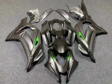 Migliori Carena Moto Kawasaki ZX10R 2016-2020 - Nero Opaco Verde Honeycomb