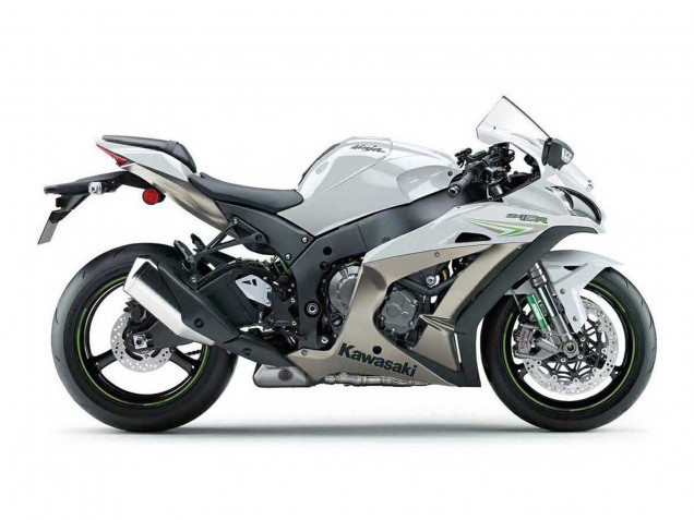 Migliori Carena Moto Kawasaki ZX10R 2016-2020 - Bianco Perla Verde