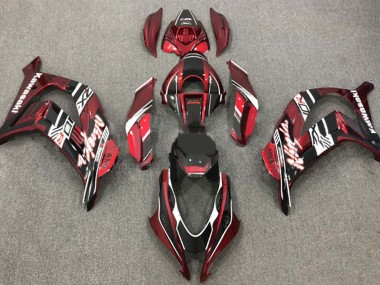 Migliori Carena Moto Kawasaki ZX10R 2016-2020 - Rosso Bordeaux Bianco Nero Lucido