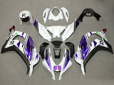 Migliori Carena Moto Kawasaki ZX10R 2016-2020 - Bianco Viola Nero Alstare 85