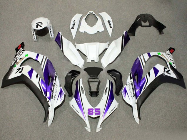 Migliori Carena Moto Kawasaki ZX10R 2016-2020 - Bianco Viola Nero Alstare 85