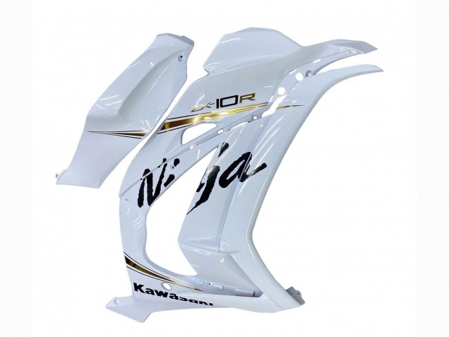 Migliori Carena Moto Kawasaki ZX10R 2016-2020 - Bianco Oro Nero