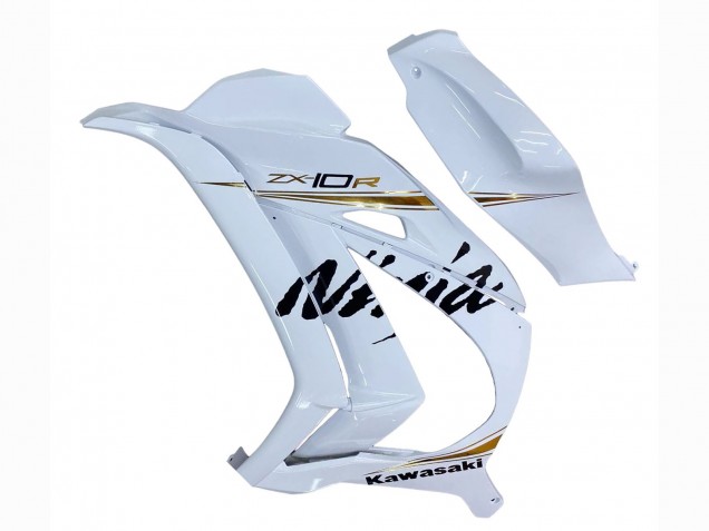Migliori Carena Moto Kawasaki ZX10R 2016-2020 - Bianco Oro Nero