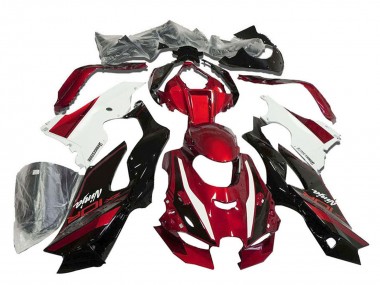 Migliori Carena Moto Kawasaki ZX10R 2021-2025 - Rosso Bianco Nero Lucido