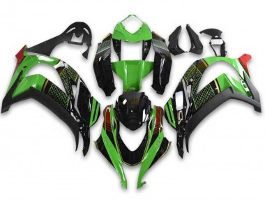 Migliori Carena Moto Kawasaki ZX10R 2021-2025 - Verde Nero Rosso Honeycomb