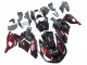 Migliori Kit Carena Moto Kawasaki ZX14R ZZR1400 2006-2011 - Nero Lucido Rosso Fiamma