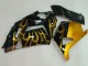 Migliori Carena Moto Kawasaki ZX14R ZZR1400 2006-2011 - Nero Lucido Oro Fiamma