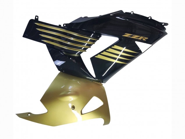 Migliori Carena Moto Kawasaki ZX14R ZZR1400 2006-2011 - Oro Nero