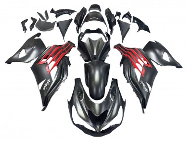 Migliori Carena Moto Kawasaki ZX14R ZZR1400 2012-2024 - Nero Opaco Rosso Bianco Ninja