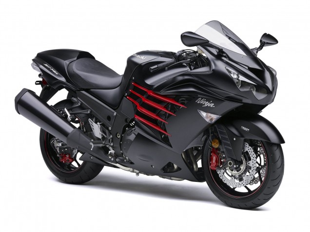 Migliori Carena Moto Kawasaki ZX14R ZZR1400 2012-2024 - Nero Opaco Rosso Bianco Ninja