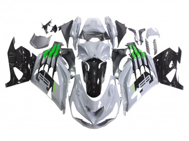 Migliori Carena Moto Kawasaki ZX14R ZZR1400 2012-2024 - Grigio Verde Nero