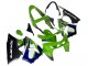 Migliori Carena Moto Kawasaki ZX6R 1998-1999 - Verde Bianco Blu Argento Nero Lucido