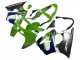 Migliori Carena Moto Kawasaki ZX6R 1998-1999 - Verde Bianco Blu Argento Nero Lucido