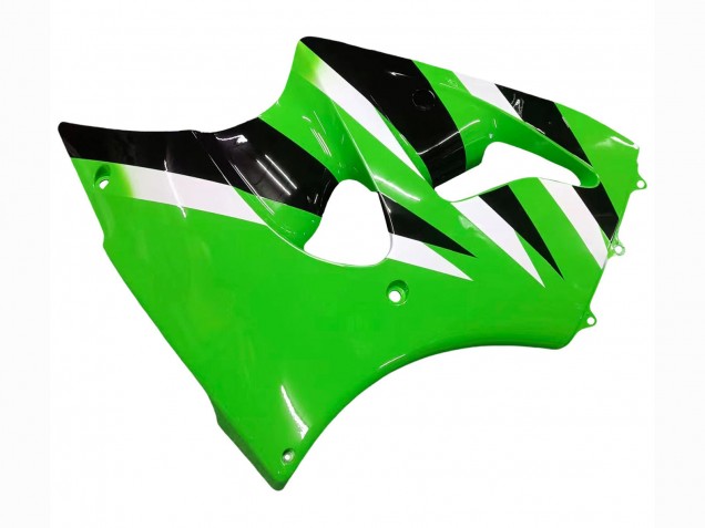 Migliori Carena Moto Kawasaki ZX6R 2000-2002 - Verde Bianco Nero