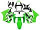 Migliori Carena Moto Kawasaki ZX6R 2000-2002 - Verde Bianco Nero