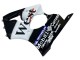 Migliori Carena Moto Kawasaki ZX6R 2000-2002 - Nero Lucido Bianco West Michelin