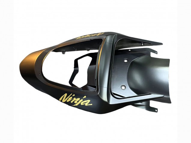 Migliori Carena Moto Kawasaki ZX6R 2003-2004 - Nero Opaco Oro 636
