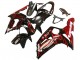 Migliori Carena Moto Kawasaki ZX6R 2003-2004 - Nero Lucido Rosso Fiamma