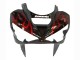 Migliori Carena Moto Kawasaki ZX6R 2003-2004 - Nero Lucido Rosso Fiamma