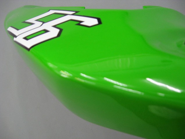 Migliori Carena Moto Kawasaki ZX6R 2003-2004 - Verde Bianco Nero Elf Bridgestone