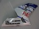 Migliori Carena Moto Kawasaki ZX6R 2003-2004 - Bianco Blu Rosso Fiat