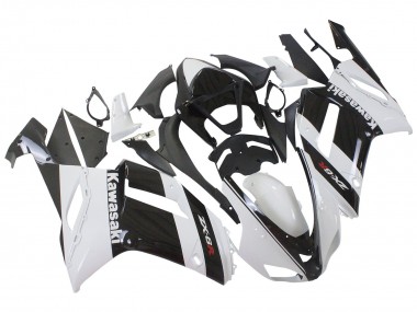 Migliori Carena Moto Kawasaki ZX6R 2007-2008 - Bianco Nero