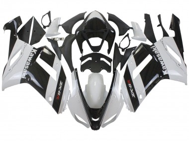 Migliori Carena Moto Kawasaki ZX6R 2007-2008 - Bianco Nero