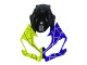 Migliori Carena Moto Kawasaki ZX6R 2019-2022 - Blu Giallo