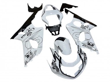 Migliori Carena Moto Suzuki GSXR1000 2000-2002 - Bianco Nero Motul Corona