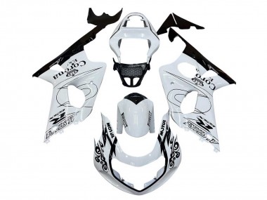 Migliori Carena Moto Suzuki GSXR1000 2000-2002 - Bianco Nero Motul Corona