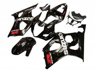 Migliori Carena Moto Suzuki GSXR 1000 2003-2004 - Nero Lucido Bianco Rosso Decals
