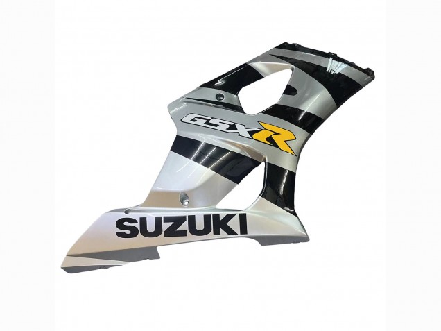Migliori Carena Moto Suzuki GSXR 1000 2003-2004 - Nero Lucido Argento Grigio Giallo