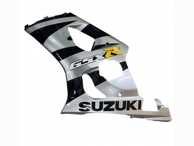 Migliori Carena Moto Suzuki GSXR 1000 2003-2004 - Nero Lucido Argento Grigio Giallo