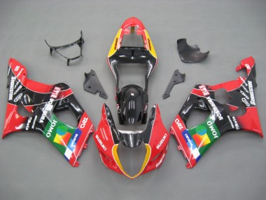 Migliori Carena Moto Suzuki GSXR 1000 2003-2004 - Rosso Giallo Blu Verde Nero JOMO