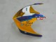 Migliori Carena Moto Suzuki GSXR 1000 2003-2004 - Giallo Bianco Blu Nero Corona