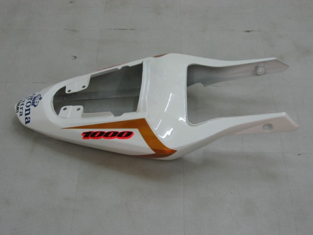 Migliori Carena Moto Suzuki GSXR 1000 2003-2004 - Giallo Bianco Blu Nero Corona