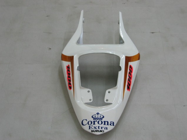 Migliori Carena Moto Suzuki GSXR 1000 2003-2004 - Giallo Bianco Blu Nero Corona