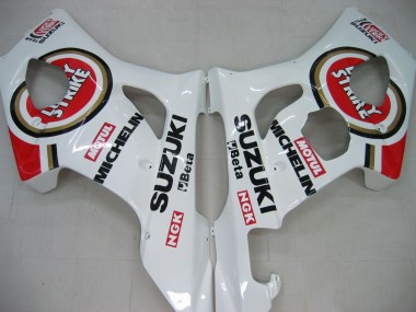 Migliori Carena Moto Suzuki GSXR 1000 2003-2004 - Bianco Rosso Motul Lucky Strike