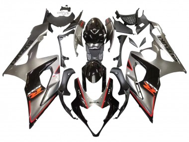 Migliori Carena Moto Suzuki GSXR 1000 2005-2006 - Argento Nero Rosso