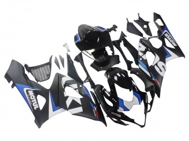 Migliori Carena Moto Suzuki GSXR 1000 2005-2006 - Nero Blu Bianco Motul