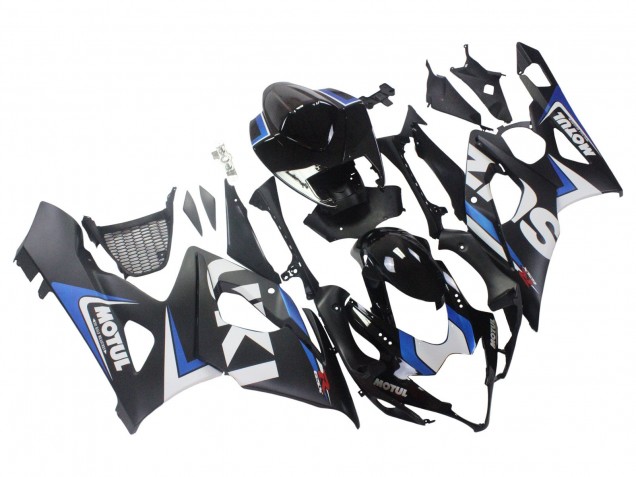 Migliori Carena Moto Suzuki GSXR 1000 2005-2006 - Nero Blu Bianco Motul