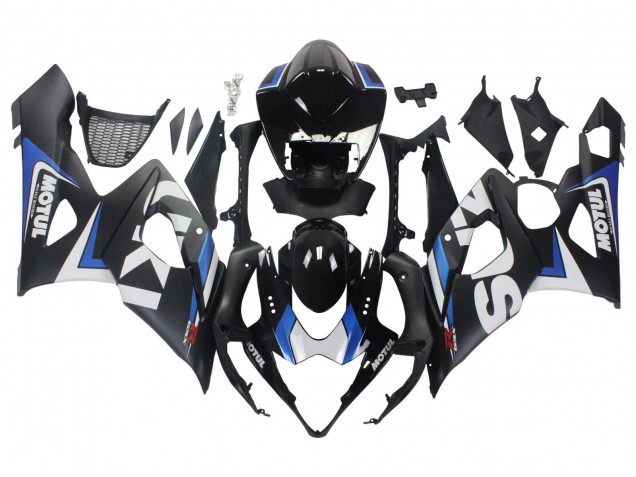 Migliori Carena Moto Suzuki GSXR 1000 2005-2006 - Nero Blu Bianco Motul