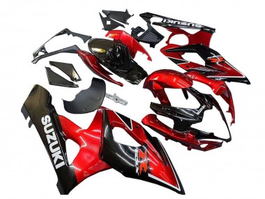 Migliori Carena Moto Suzuki GSXR 1000 2005-2006 - Rosso Nero Lucido