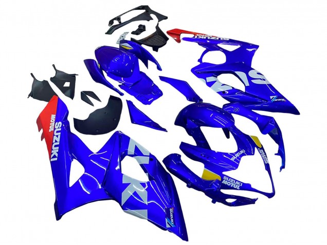 Migliori Carena Moto Suzuki GSXR 1000 2005-2006 - Blu Giallo Bianco Rosso Motul